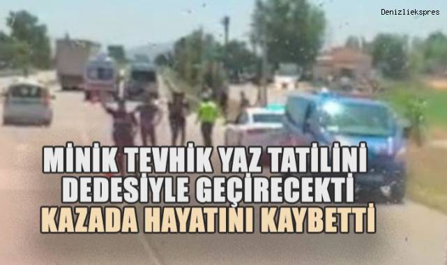 Minik Tevfik yaz tatilini dedesiyle geçirecekti kadada hayatını kaybetti
