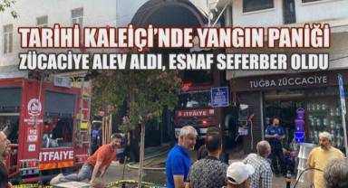 Tarihi Kaleiçi'nde Yangın Paniği: Zücaciye Alev Aldı, Esnaf Seferber Oldu