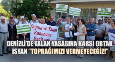 TORBA YASAYA KARŞI DENİZLİ'DEN YÜKSELEN İSYAN: