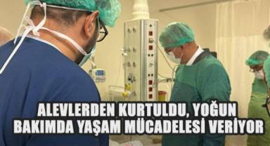 DENİZLİLİ ORMAN EMEKÇİSİ KADER DERELİ ALEVLERDEN YARALI KURTULDU