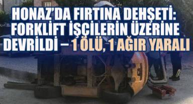 Honaz'da Fırtına Dehşeti: Forklift İşçilerin Üzerine Devrildi – 1 Ölü, 1 Ağır Yaralı