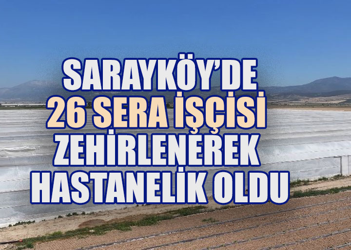 İlaçlı seraya giren işçiler mide bulantısı ve kusma şikayetleriyle hastaneye kaldırıldı