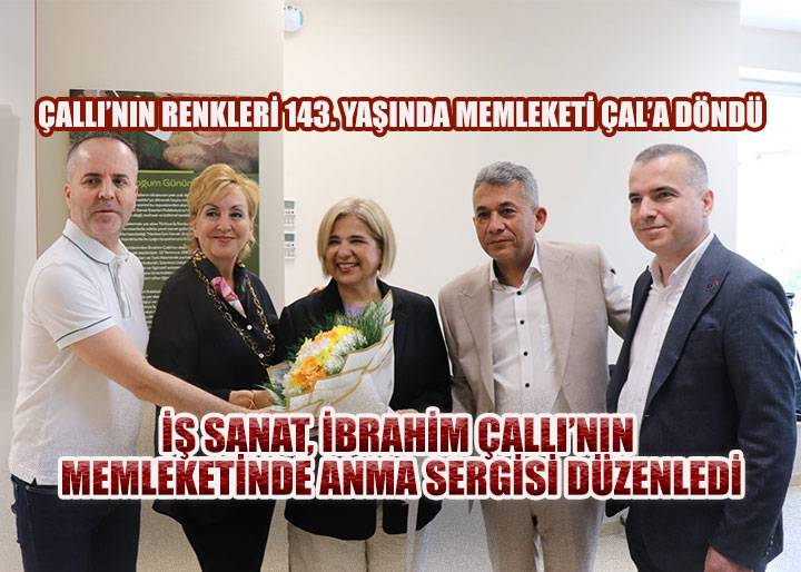 Türkiye İş Bankası'nın sanat eserleri koleksiyonu, ilk kez Denizli'nin Çal ilçesinde sanatseverlerle buluştu
