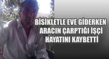 Yaz tatili için memlekete gelen sürücünün çarptığı işçi hayatını kaybetti