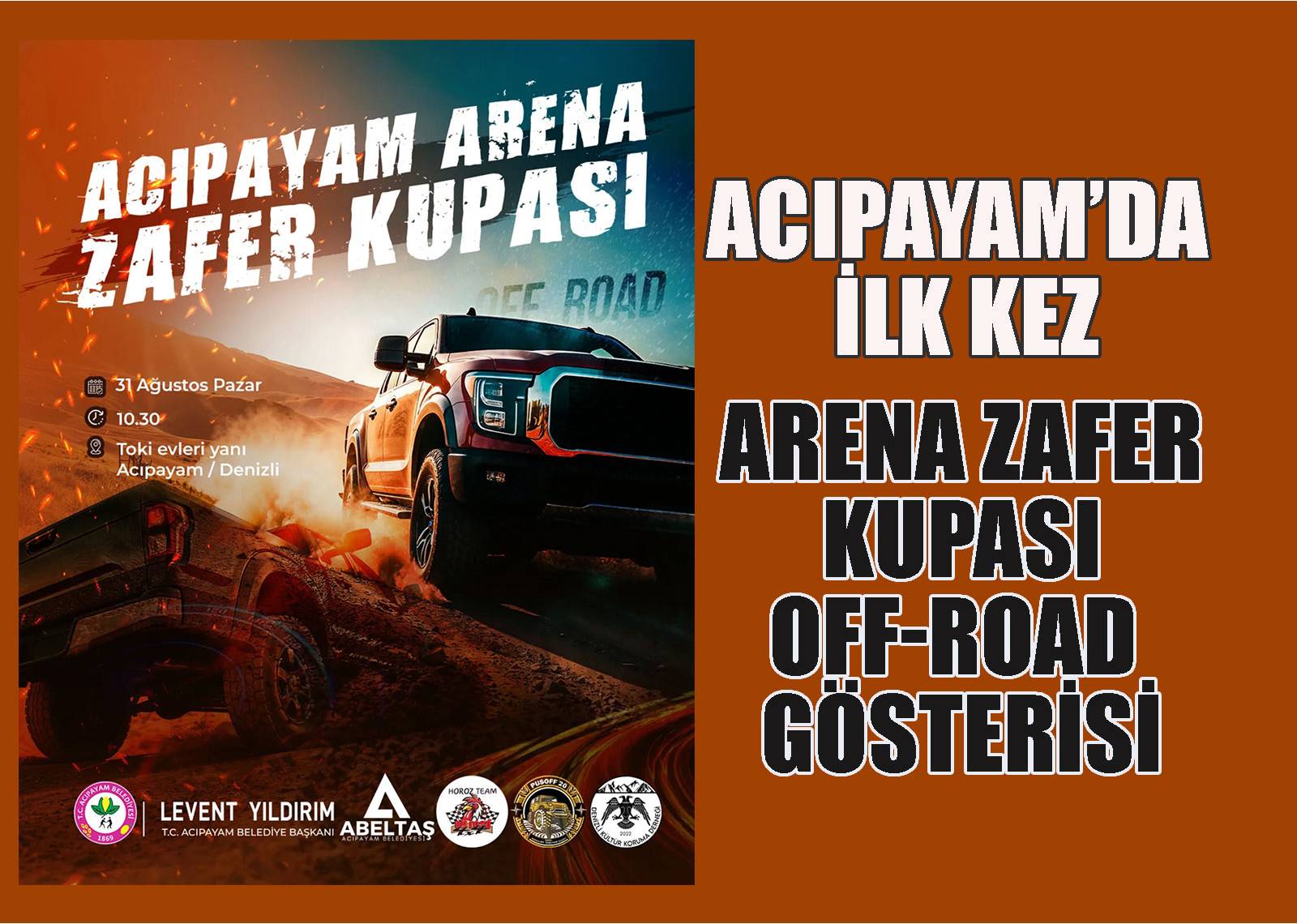 Acıpayam'da İlk Kez: Arena Zafer Kupası Off-Road Gösterisi