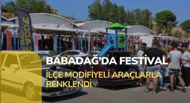 Babadağ modifiyeli araçlarla renklendi