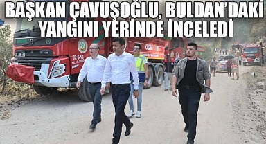 Çavuşoğlu, Çatak'taki Yangını Yerinde İnceledi