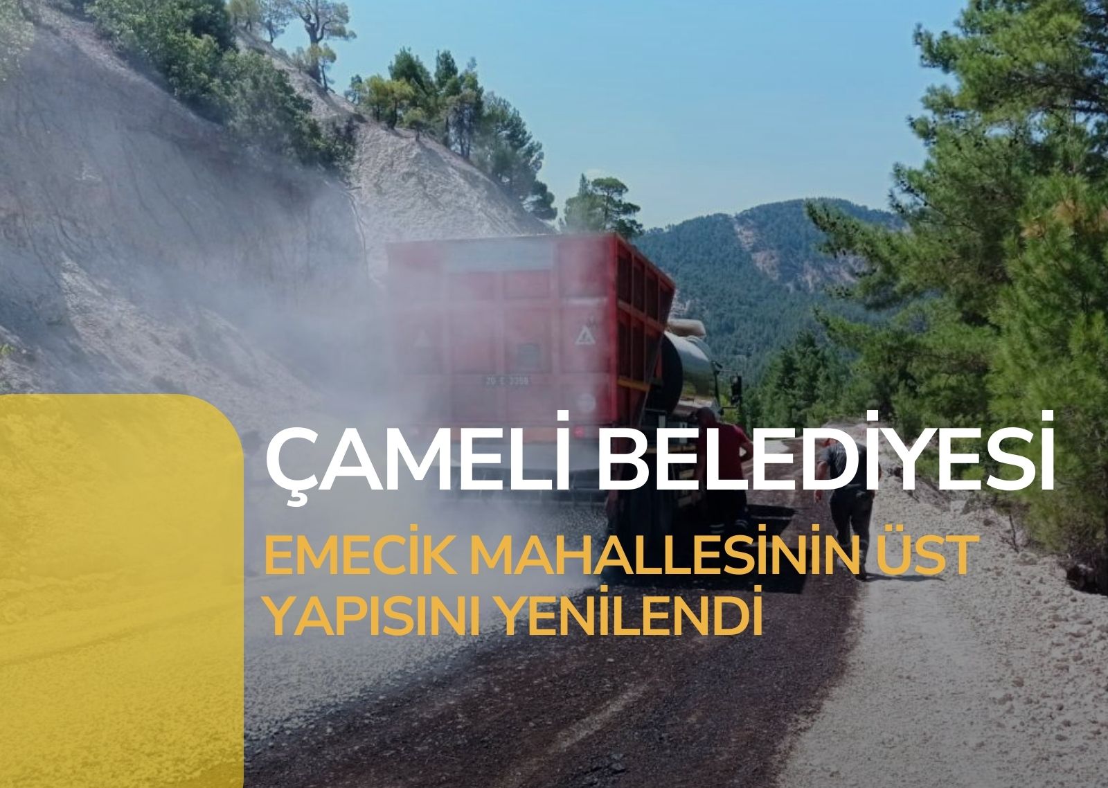 Çameli Belediyesi Emecik Mahallesinin üst yapısını yeniledi
