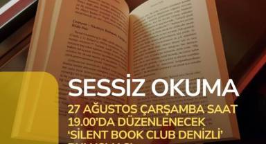 Denizli Büyükşehir Millet Kütüphanesi’nde sessiz okuma buluşması
