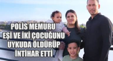 Denizli'de eşi ve iki çocuğunu katleden polis memuru intihar etti