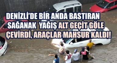 Fatih Alt Geçidi'nde kabus dolu dakikalar: Vatandaşlar araçlarıyla suyun içinde kaldı