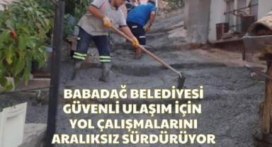 Babadağ’ın Gazi Mahallesinde tamamlanan yol çalışmaların ardından hizmete sunuldu