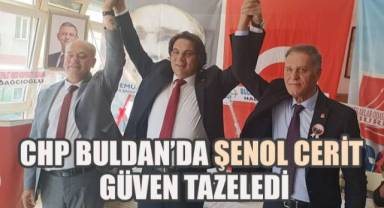CHP Buldan İlçe Başkanı Şenol Cerit Yeniden Başkan