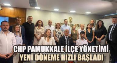 CHP Pamukkale İlçe Başkanı Uğur Coşkun Yeni Yönetimini Tanıttı