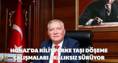 Honaz'da kilit parke taşı döşeme çalışmalarımızı aralıksız sürüyor