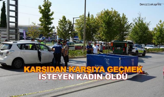 Karşıdan karşıya geçmek isteyen kadın otomobil çarpması sonucu hayatını kaybetti