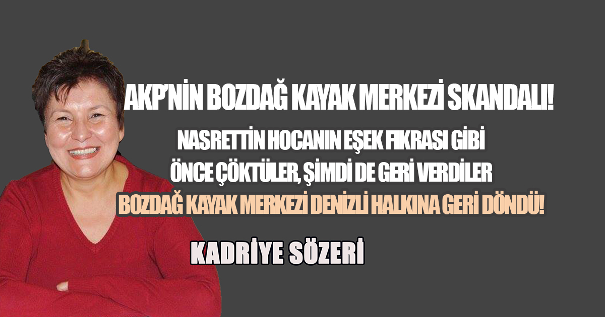 Bozdağ Kayak Merkezi asıl sahibine, Denizli halkına geri döndü