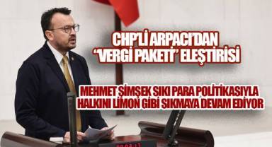 CHP'li Arpacı'dan