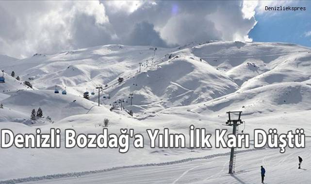 Denizli Bozdağ'a Mevsimin İlk Karı Düştü