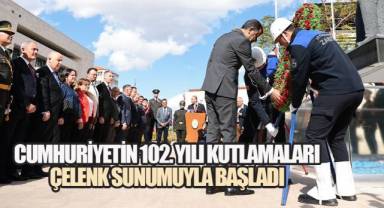 Denizli'de Cumhuriyetin 102. Yılı Kutlamalar Coşkuyla Başladı