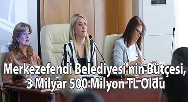 Merkezefendi Belediyesi'nin Bütçesi, 3 Milyar 500 Milyon TL Oldu
