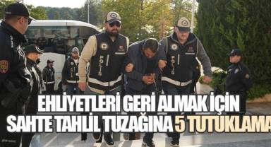 Sahte Tahlil Şebekesi Çökertildi: 5 Tutuklama, 100 Ehliyet İptal!