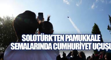 SOLOTÜRK Pamukkale semalarında: Cumhuriyet coşkusu travertenlerle buluştu