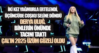 Yağmurun bereketiyle ertelenen konser, binlerin katılımıyla unutulmaz bir geceye dönüştü