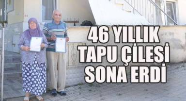 Yeşilyayla Mahallesi sakinleri yarım asır sonra tapularına kavuştu