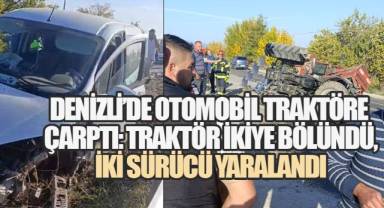 Denizli'de Feci kazada iki sürücü yaralandı