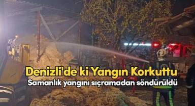 Denizli'de ki Yangın Korkuttu