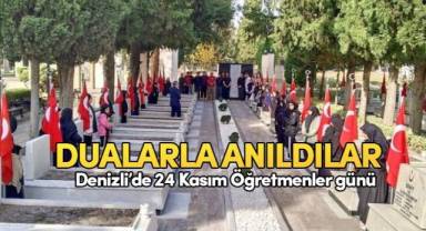 Denizli'de şehit öğretmenler dualarla anıldı