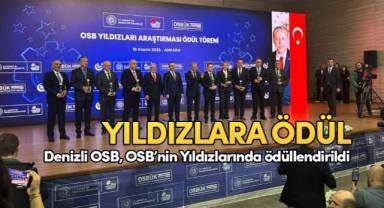 Denizli OSB, OSB’nin Yıldızlarında ödüllendirildi