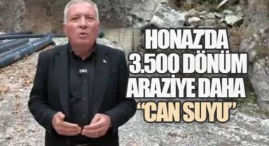 Honaz'da bugüne kadar 17 bin dönüm arazi suya kavuşturuldu