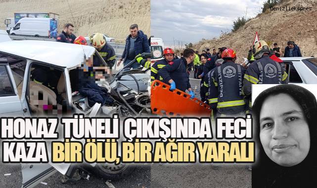 Honaz'da korkunç kaza: Gülay Gemi yaşamını yitirdi, eşi hastanede