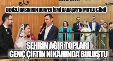 Siyaset ve kent protokolü, Fügen-Muhammet Karaçay'ın kızı Gizemsu ile Harun Helvacı'nın nikâhında bir araya geldi.