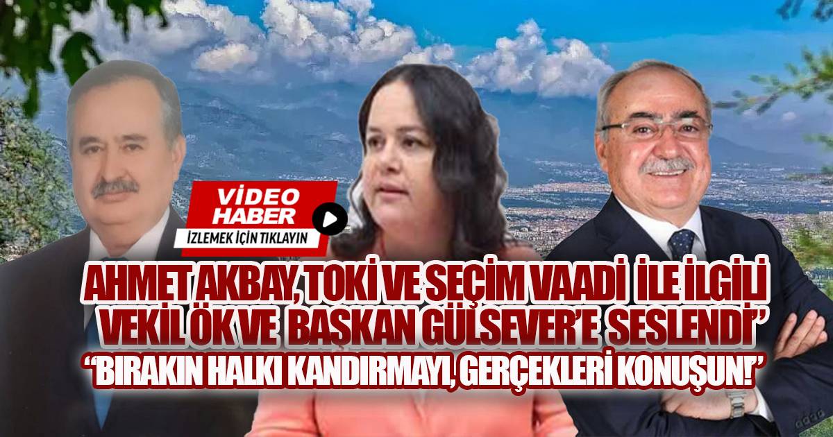 Ahmet Akbay, Boğaziçi TOKİ projesinde rant ve seçim vaadi aldatmacası iddialarını gündeme taşıdı.