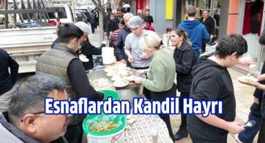 Denizli'de esnaflardan Regaip Kandili hayrı