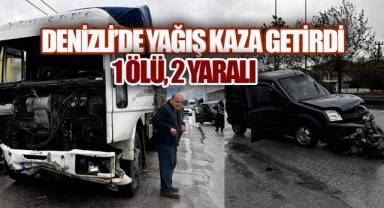 Denizli'de Feci Kaza: Hafif Ticari Araç 50 Metre Savruldu, 1 Ölü 2 Yaralı