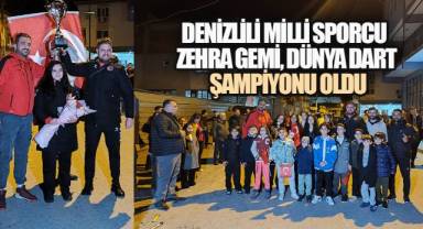 Denizlili Milli Sporcu Zehra Gemi, Dünya Dart Şampiyonu Oldu