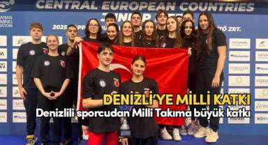 Denizlili sporcudan Milli Takıma büyük katkı