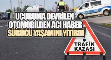 Direksiyon Hakimiyetini Kaybeden Sürücü Yaşamını Yitirdi