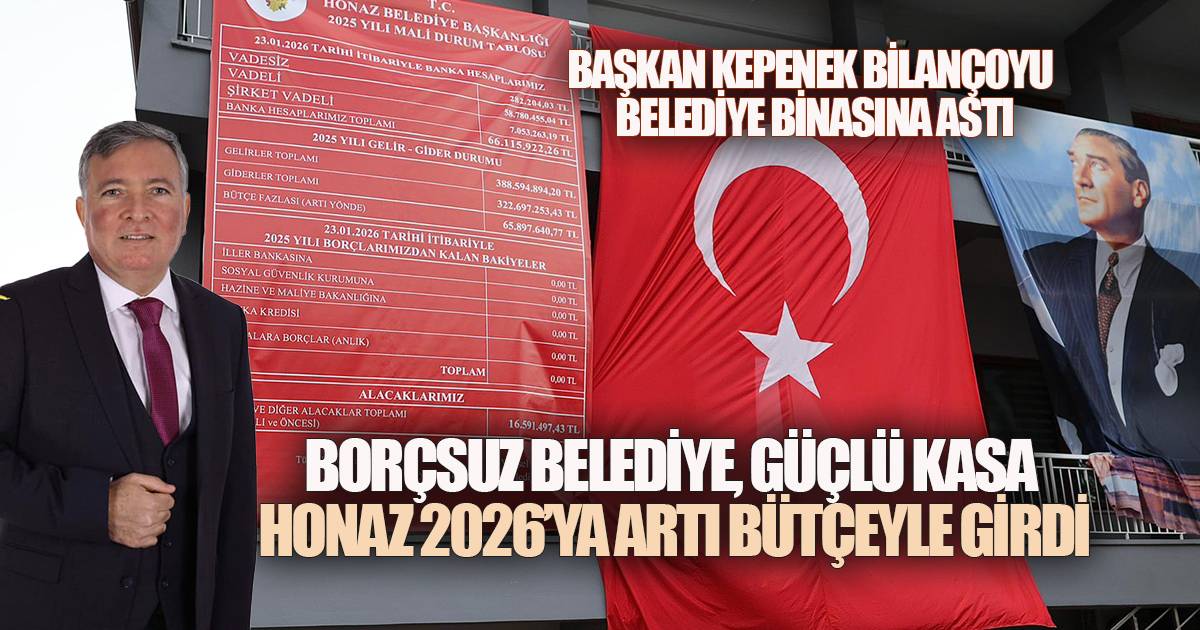 Başkan Kepenek'ten Net Tablo: Borç Yok, 65 Milyon Kasa Fazlası