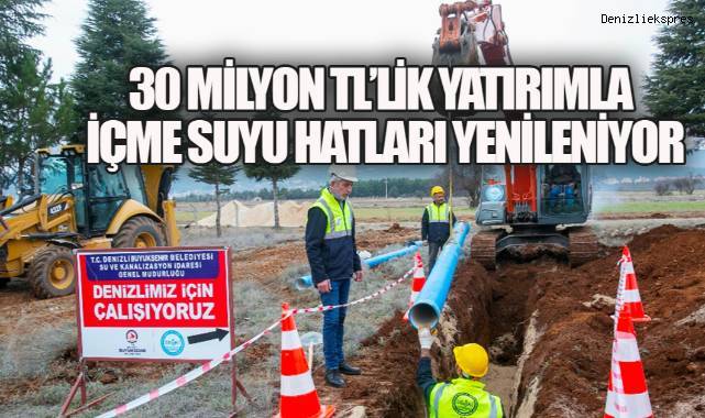 Büyükşehir DESKİ'den Acıpayam'a yeni nesil altyapı