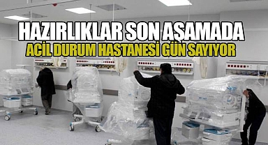 Denizli Acil Durum Hastanesinde son hazırlıklar tamamlanıyor