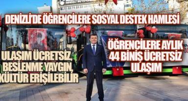 Denizli’de Öğrenciye Üçlü Destek: Ulaşım, Beslenme, Kültür
