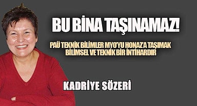 PAÜ Teknik Bilimler MYO'yu Honaz'a Taşımak Bilimsel ve Teknik Bir İntihardır