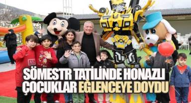 Sömestr tatilinde Honazlı çocuklar eğlenceye doydu