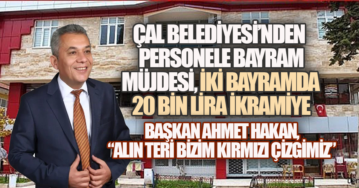 Başkan Hakan'dan personel maaşlarına yaptığı zamdan sonra iki bayramda 20 bin Lira bayram ikramiyesi müjdesi
