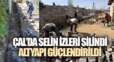 Çal Belediyesi Sahada: Selin İzleri Silindi, İsabey'de Altyapı Yenilendi